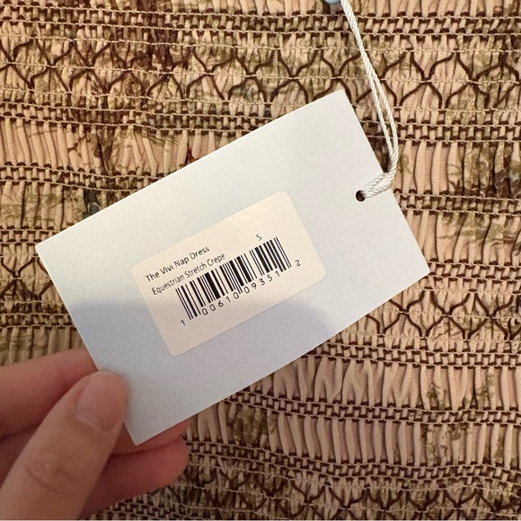 New Hill House Vivi nap mini dress in multi equestrian toile stretch crepe - Picture 11 of 12